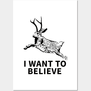 I Want To Believe (In Jackalopes) Posters and Art